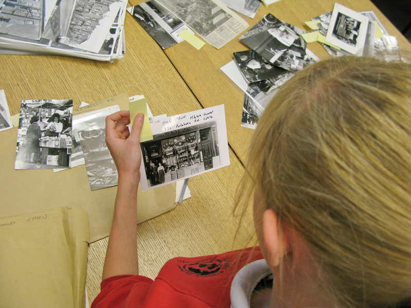 Investigatin archive photographs