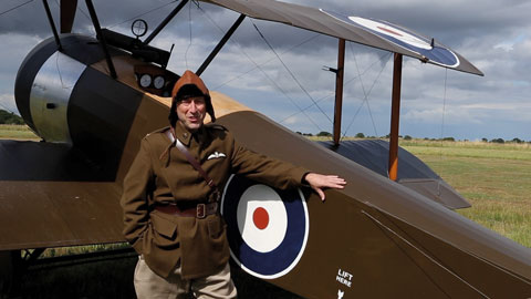 Wilfred Salmon with plane